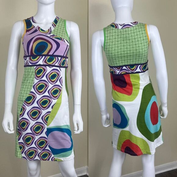 Desigual Women's Size XS Vest Playa Victoria Dress NEW Artwear Pullover Cotton - Picture 1 of 12